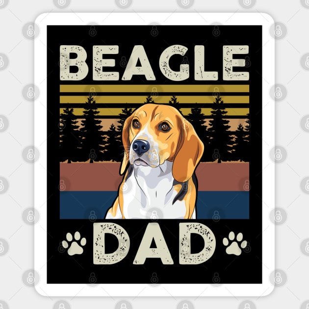 Beagle Dad | Dog Owner Beagles Magnet by Streetwear KKS